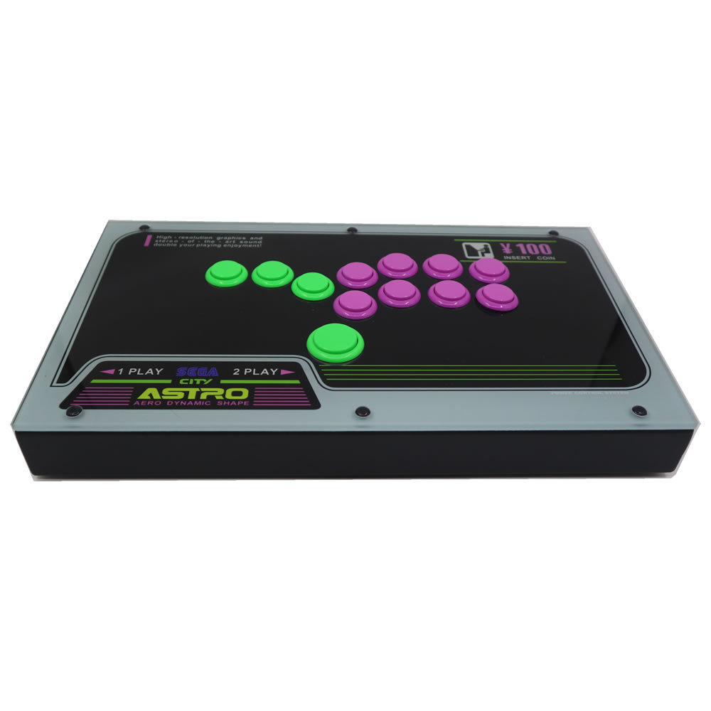 FightBox F1 Leverless Arcade Controller Sanwa Buttons FightBox F1 leverless all-button arcade controller with Sanwa buttons for PC and consoles